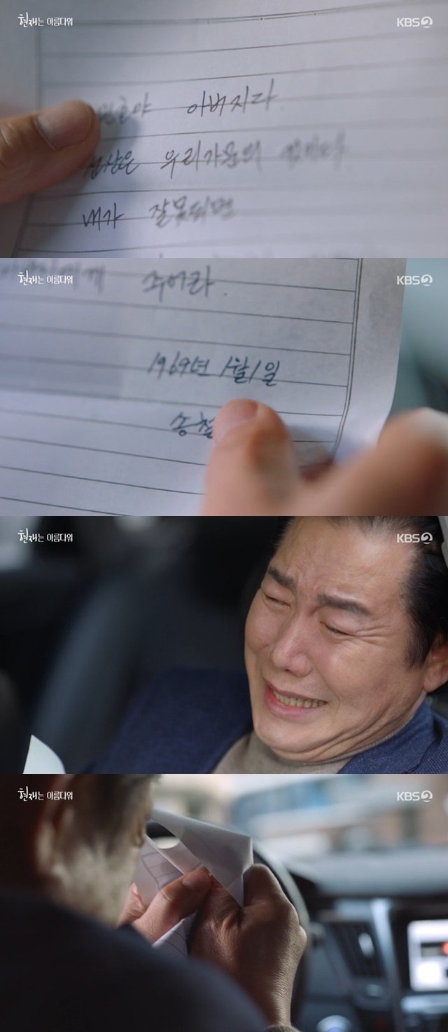 Park Sang-won read his biological fathers suicide note and went on a flurry.Lee Min-ho (Park Sang-won) read his fathers will in the 6th KBS 2TV Weekend drama Its Beautiful Now (playplayplay by Ha Myung-hee/director Kim Sung-geun) broadcast on April 17.In the past, Lee Min-ho lost his biological parents when he was eight, lived in a nursery, and was adopted by Lee Kyung-chul (Park In-hwan) when he was 10 years old.The little father, who sent young Lee Min-ho to the nursery, found his nephew in decades and demanded that he return the inherited Sunsan land.Lawyer Lee Hyun-Jae (Yoon Shi-yoon) advised his father Lee Min-ho that he did not need to return it.Lee Kyung-chul was accompanied by Lee Min-ho, who had already met his small father once, and when his small father gave a letter saying that he was his fathers will, he did not believe the will, Furious, saying, What parents leave their entire property to their younger brother when they leave their young son.