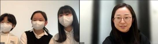 소중 학생기자단이『한 권으로 끝내는 ESG 수업』을 펴낸 신지현(오른쪽 사진) 웰로 CSO를 화상 인터뷰하며 기업이 왜 ESG 경영을 하는지 알아봤다.