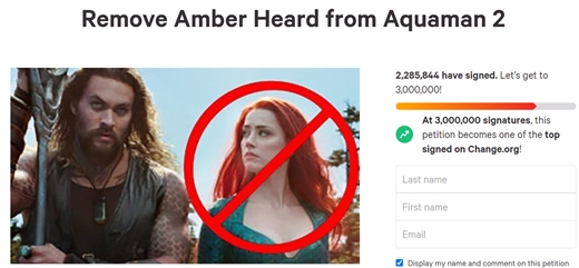 More than 2.2 million people signed a petition to get Johnny Mathis Depp, 58, and Amber Liu Hurd, 35, who are suing for defamation, off Aquaman 2.According to the petition site on the 29th, the petition for getting off Aquaman 2 by Amber Liu Hurd exceeded 2.2 million as of 11:30 am on the day.The petitioner said, After a few hours or days after Johnny Mathis Depp said he hit him, he found no trace on the face of Amber Liu Hurd.She went to court six days later with a bruised face, and the court issued a temporary restraining order to Johnny Mathis Depp, which was granted.The next day, Hurds picture showed a face that was not cremated, a bruiseless figure.Amber Hurd is a well-known abuser. Warner Bros. and DC Entertainment should remove Hurd from the Aquaman 2 project.They should not ignore the suffering of the Hud Victims, and should not glorify domestic violence. Men are Victims of domestic abuse, like women, and this should be acknowledged, and measures should be taken to prevent known abusers from being celebrated in the entertainment industry.Aqua Man 2, he demanded, to remove Amber Hurd.Amber Liu Hurd has ignored their petition as paper tiger.Regardless of their wishes, Amber Liu Hurd will appear in Aqua Man 2.Aqua Man, released in 2018, made a bigger profit than expected; the film had $1.14 billion in worldwide sales.It was named the highest-grossing DC film in history.The opening of the Aqua Man and the Lost Kingdom was postponed from December 16, 2022 to March 17, 2023.