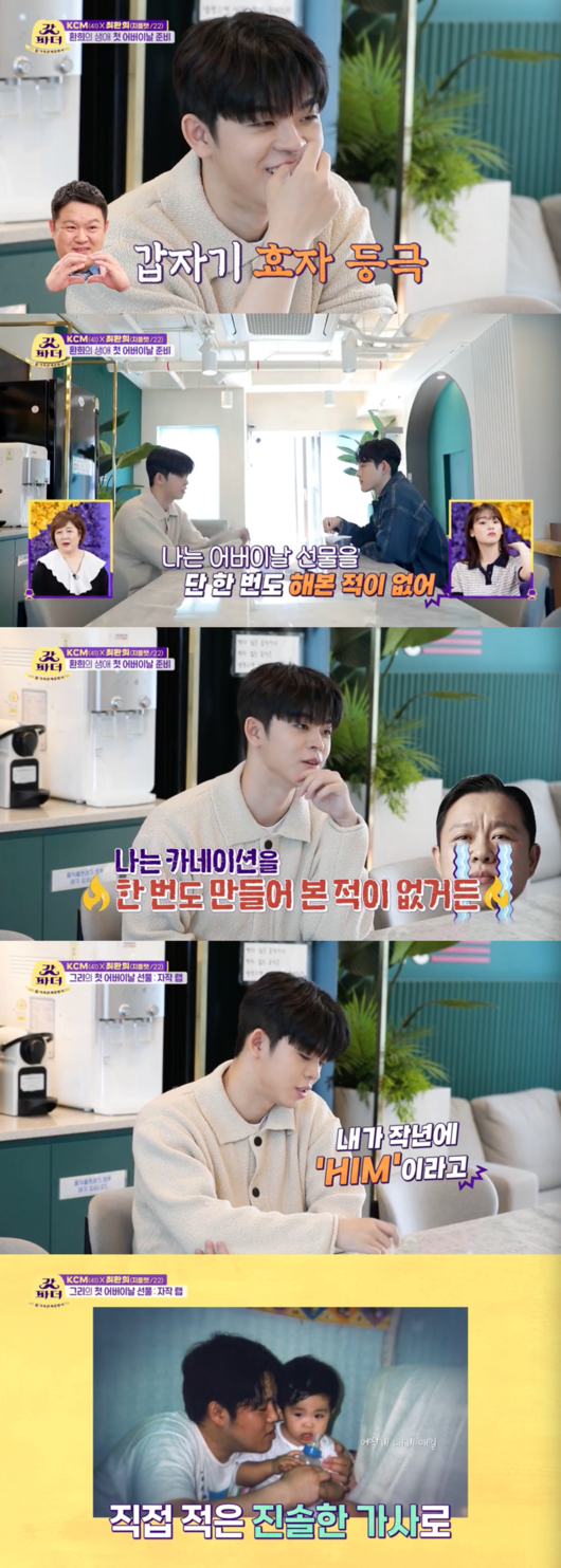 The Last Godfather, Hwanhee, asked him for his Mothers Day help, and Griga mentioned the remarriage of Father Gim Gu-ra.On KBS 2TV The Last Godfather, which aired on the last 3 days, the contents of Choi Hwanhee preparing for the Parents Day event for KCM were revealed.Choi Hwanhee met with him and said, I wanted to do an event and thought about who would get event advice.I wanted to ask for advice.The writer, Kim Gu-ra, is continuing his extraordinary Wealthy relationship.I can feel that you are empty and I have never done a Mothers Day gift, he said.Ive never made a carnation before, and I sang for Father last year, HIM, and Ive never given it to you as a gift for Mothers Day, he said.You must have been really impressed, said Choi, and Grie said, Ive been living with Father for a long time, but hes dry. Robots.I did not even go to Robots, but I said that I was grateful and listened well.  When I first made a song, I was very unfamiliar, but after I called, I was proud and I felt impressed.I do not think I would like to write rap. He asked why he called KCM his brother, who met with Choi through The Last Godfather.Choi said, I have not told anyone much about Father.So if you call someone s title Father, it would be easy to get close to you. I am also sympathetic to Father, who has a new family and lives with him, but on paper he is a mother, but I do not call him a mother.She keeps in touch with me. Shes one of me. Shell call me sister. That makes sense to you.Try the title as you like today.KBS 2TV The Last Godfather broadcast capture