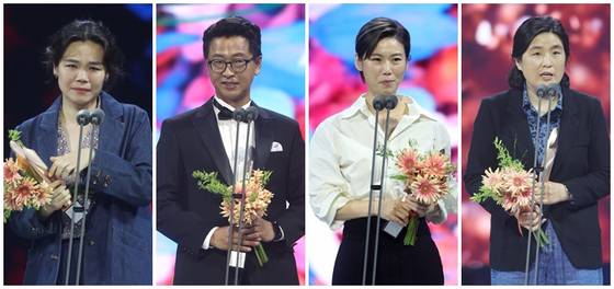 제58회 백상예술대상 연극부문 영광의 수상자들 〈사진=백상예술대상 특별취재단〉