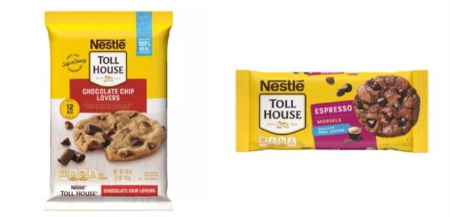 네슬레에서 판매되고 있는 '톨하우스 초콜릿칩 쿠키' 제품들. 출처 네슬레 홈페이지