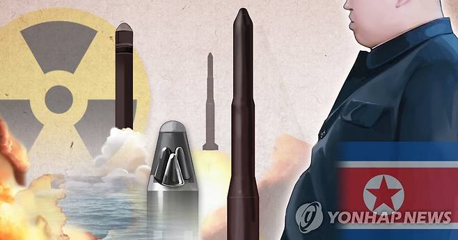 북한 '새 전략무기' 경고 (PG) [정연주 제작] 일러스트