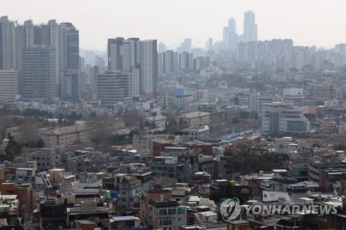 서울시내 아파트, 단독 및 다가구 주택 등의 모습
[연합뉴스 자료사진]