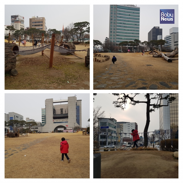 전주시청앞 나무 놀이터, "시청은 모든 시민을 위한 좋은 집이 되어야 합니다". ⓒ노미정