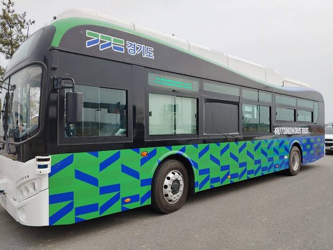 6월부터 판교에서 시범 운행하는 경기도 ‘자율협력주행버스’. 경기도 제공