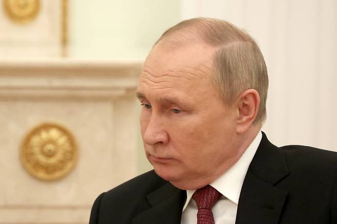 블라디미르 푸틴 러시아 대통령의 모습. [타스]