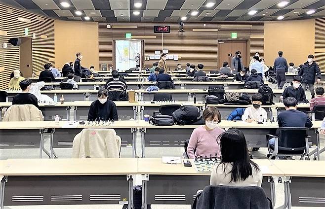 체스 국가대표 선발전 대회 현장 모습. (사진=강릉영동대학교 제공) *재판매 및 DB 금지