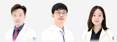 은평성모병원 이비인후과 박준욱 교수, 이동현 교수, 김수빈 임상강사.