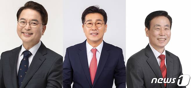 육동한(왼쪽부터)·최성현·이광준 후보(강원도선거관리위원회 제공)© 뉴스1