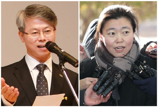 민형배(왼쪽) 무소속 의원과 임은정 검사. <연합뉴스>