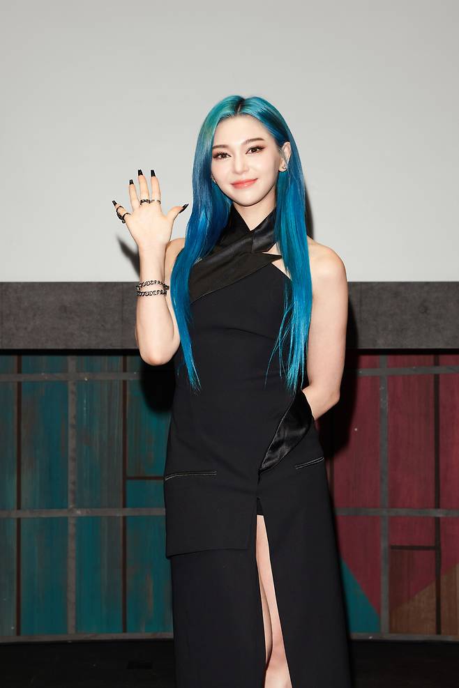 K-pop artist AleXa poses for photos during a press conference held in Seoul on Thursday after winning NBC’s “American Song Contest.” (ZB Label)
