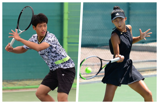 한국 테니스의 미래 조세혁(왼쪽)과 이하음(사진=대한테니스협회)