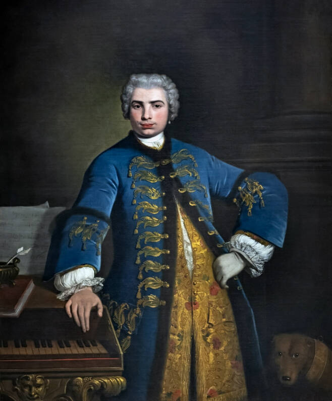 이탈리아의 화가 바르톨로메오 나자리(Bartolomeo Nazari, 1693~1758)가 1734년에 그린 파리넬리의 초상화. 작곡가 헨델은 그를 “노래하는 기계”라고 불렀다. 그림은 영국 런던의 왕립음악원에 소장돼 있다.