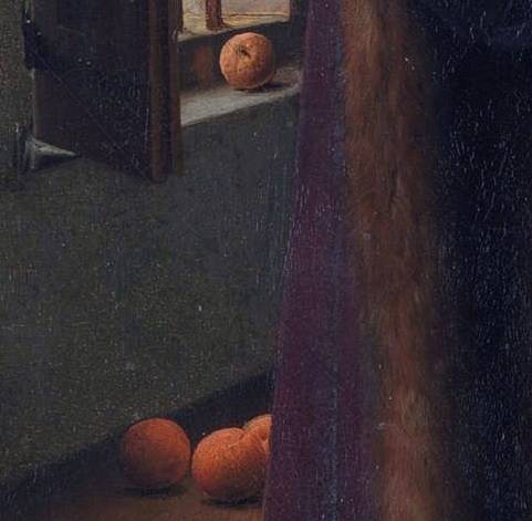 얀 반 에이크, 아르놀피니 부부의 초상(일부), 59.7cm X 81.8cm, 1434