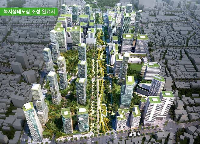 녹지생태도심 조성 완료시 이미지(서울시 제공) © 뉴스1