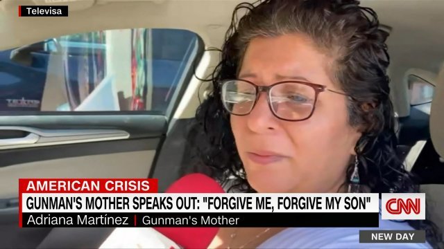 미국 텍사스 총격범 살바도르 라모스의 엄마 에이드리아나 마티네즈. CNN 방송화면 캡처