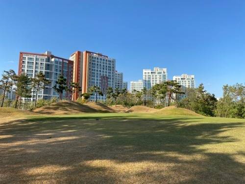 골프존카운티 구미는 노캐디제를 실시하는 골프장이다.