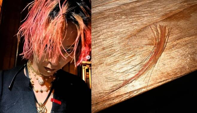 Group BIGBANG leader G-Dragon posted a meaningful photo.G-Dragon uploaded a picture to his Instagram on the afternoon of the 31st without any comment.In the public photos, a strand of G-Dragons orange hair was cut off and placed on the table.The netizens who saw this were Did you cut your brothers hair?, It is worth the small intestine, Give me a hair, Finally short hair?Some netizens responded to the question of what kind of change they were.G-Dragon was recently involved in a split with Jenny Kim, who unfollowed their SNS accounts to guess the split between the two.BIGBANG, which G-Dragon belongs to, released a new song Spring Summer Autumn Winter in four years on May 5.