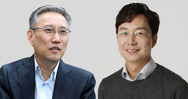남기정 서울대 교수(왼쪽)과 유현준 홍익대 교수. 영동고등학교 제공