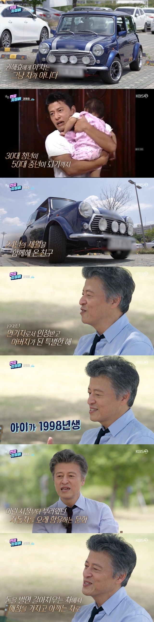 Kwon Hae-Hyo cited her affection for her child and car as the reason for her insistence on a 98 car.Actor Kwon Hae-Hyo released the old car on KBS 2TV Year-round live broadcast on June 16th.On the same day, Entertainment Weekly Cars released a vehicle owned by actor Kwon Hae-Hyo since 1999.Kwon Hae-Hyo was well-managed and said, It was produced in 59 and sold more than 5 million former Worlds in 41 years.Its the easiest car to get parts from all Worlds, as far as I know.Kwon Hae-Hyo then had a time to look back on 30 years of acting life.Kwon Hae-Hyo said about his debut in 1992 with the movie Signor Akiko Sonja that Lee Jang-ho came to see me at the school and said, You are attractive.When he bought the car in 1999, he appeared in Drama Silence, sitcom Three Men and Three Women, and Drama Mr. Q.It was just a while after the birth of the child, said Kwon Hae-Hyo, because the child was born in 1998, and I wanted to see him ride the same car with his birthday.It was an envious culture, he said.Kwon Hae-Hyo then commented on the movie After that starred with his real wife Cho Yoon-hee, In 30 years, there have been almost 60 movies and nearly 60 dramas.I think it was also special for my wife and Khan to be invited to compete with each other, even though they were attached to it, he recalled.In the movie Omaju, he was with Lee Jung Eun, an alumni of Hanyang Universitys Department of Theater and Film.Kwon Hae-Hyo said, I first saw Lee Jung Eun when I went to the army in 1989 and saw the play of juniors at school.Lee Jung Eun has been a good person since the moment he entered college at 20 years old. I dont see a few scenes in the movie.I think the whole work is fun rather than the importance or interest of my role, but I see this first.Kwon Hae-Hyo, who is the most wanted role, said, You know, people do not change much after 3 of them.
