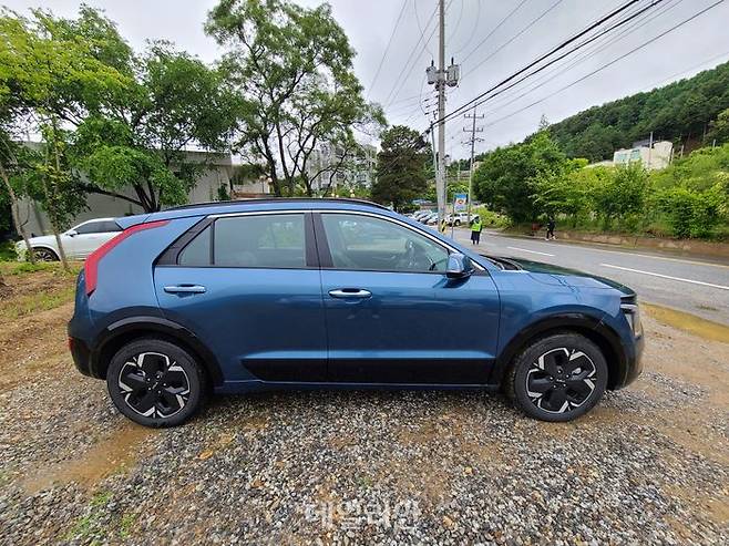 올 뉴 니로 EV 측면부 모습 ⓒ데일리안 이슬기 기자