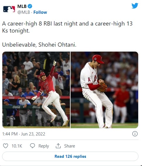 MLB 공식 트위터 캡쳐