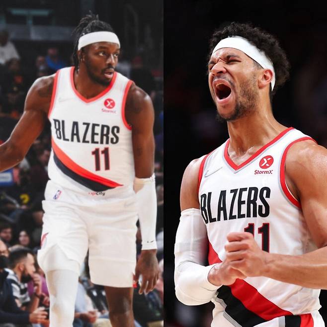 포틀랜드로 이적한 제레미 그랜트와 포틀랜트의 11번 조시 하트. ESPN 제공(좌), 게티이미지 제공