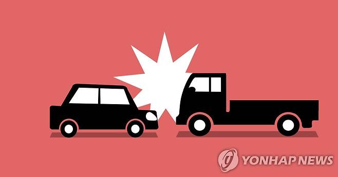 승용차 - 트럭 교통사고 (PG) [권도윤 제작]