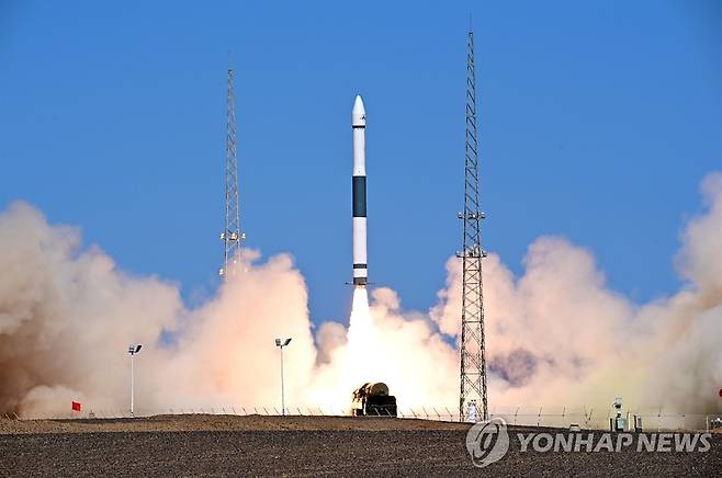 중국의 위성 발사 로켓 [신화 연합뉴스 자료사진]