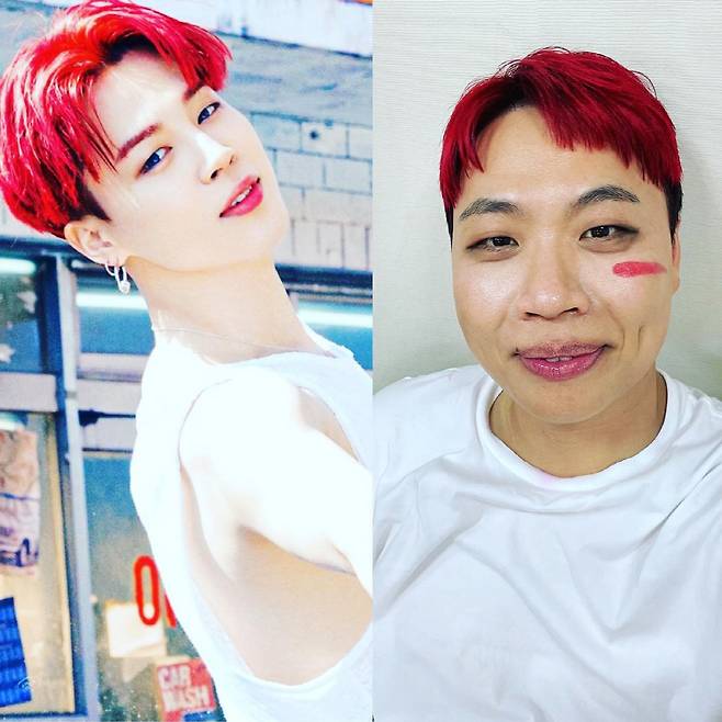 방탄소년단 지민(왼쪽), 이상준. 사진 출처=이상준 SNS