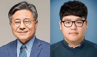 허민 전남대 지구환경과학부 교수와 정종윤 전남대 지질환경과학과 박사과정생(왼쪽부터)