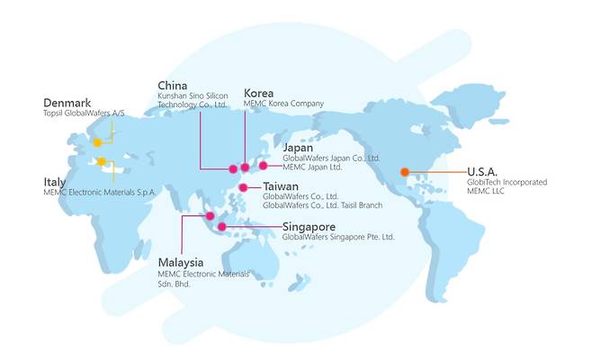 <글로벌웨이퍼스의 세계 진출 현황>
자료: 글로벌웨이퍼스 홈페이지