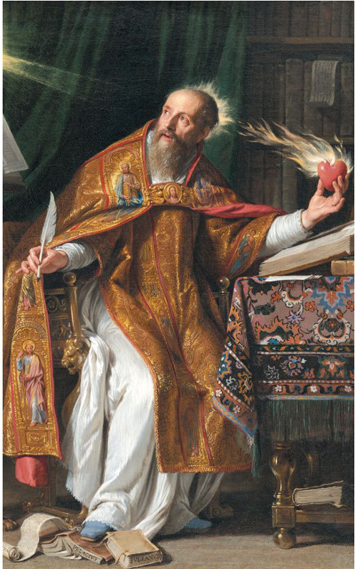 필리프 드 샹파뉴의 17세기 유화 '성 아우구스티누스'. 교회 3대 신학자로 꼽히는 아우구스티누스는 목사 신학자로서 '고백록'과 '신국론'을 비롯해 수많은 책을 목회하는 동안 저술했다.