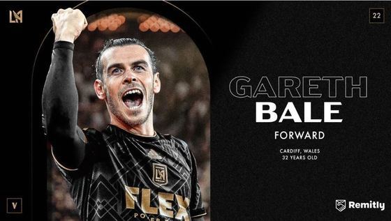 가레스 베일과의 계약을 공식 발표한 미국 프로축구(MLS) 로스앤젤레스FC. 구단 홈페이지 캡처