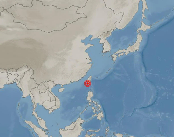 대만 카오슝 남쪽 해역 72km 규모 5.3 지진 〈사진=기상청〉