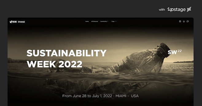 업스테이지 '지속가능성 주간 2022' 행사 포스터.ⓒ업스테이지