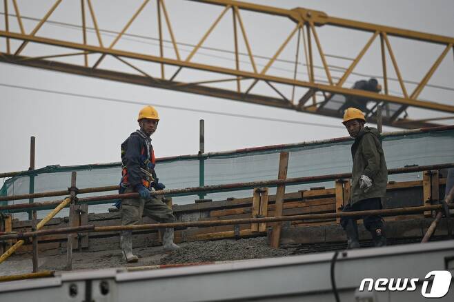 중국의 한 건설 현장 © AFP=뉴스1