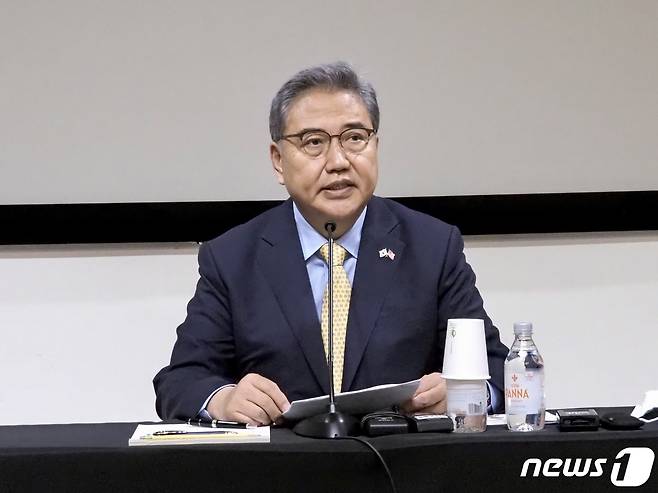 박진 외교부 장관 (워싱턴 특파원단) © 뉴스1