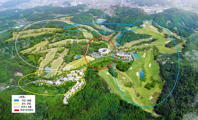세레니티CC - 올 9월 개장을 목표로 공사가 진행되고 있는 세레니티CC의 조감도.세레니티CC 제공