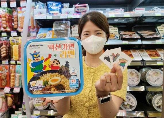CU 짱구 액션가면라멘 이미지. BGF리테일 제공.