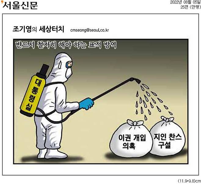 ▲ 5일자 서울신문 만평