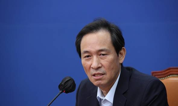 우상호 더불어민주당 비상대책위원장이 오늘(11일) 오후 서울 여의도 국회에서 기자간담회를 하고 있다. 사진=뉴스1