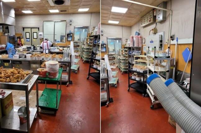 홈플러스 ‘당당치킨’ 조리 주방. 온라인 커뮤니티