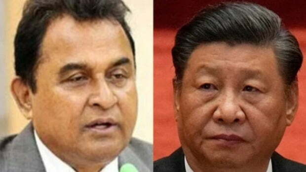 무스타파 카말 방글라데시 재무장관(왼쪽)과 시진핑 중국 국가주석.  /출처=hindustantimes
