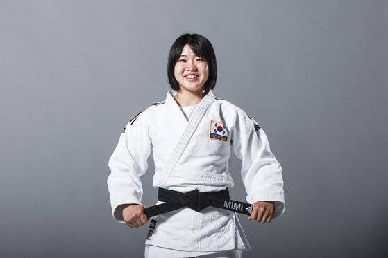 허미미는 할머니 유언에 따라 태극마크를 달았다. 김경록 기자