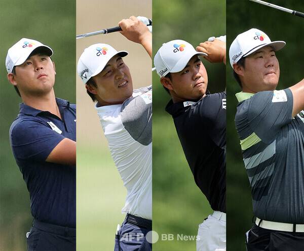 2022년 미국프로골프(PGA) 투어 플레이오프 2차전 BMW 챔피언십에 출전하는 김시우, 이경훈, 김주형, 임성재 프로. 사진제공=ⓒAFPBBNews = News1