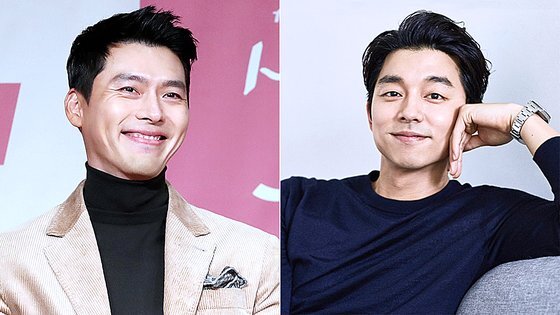 tvN 드라마 '사랑의 불시착'과 '도깨비' 속 남자주인공을 맡은 배우 현빈(왼쪽), 배우 공유. 뉴시스