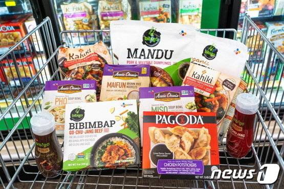 미국에서 유통되는 CJ제일제당 제품 사진.(CJ제일제당 제공)