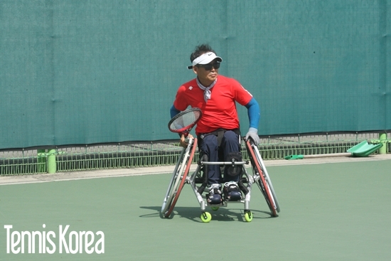 한국 휠체어테니스 쿼드 에이스  김규성(사진=정광호 기자)